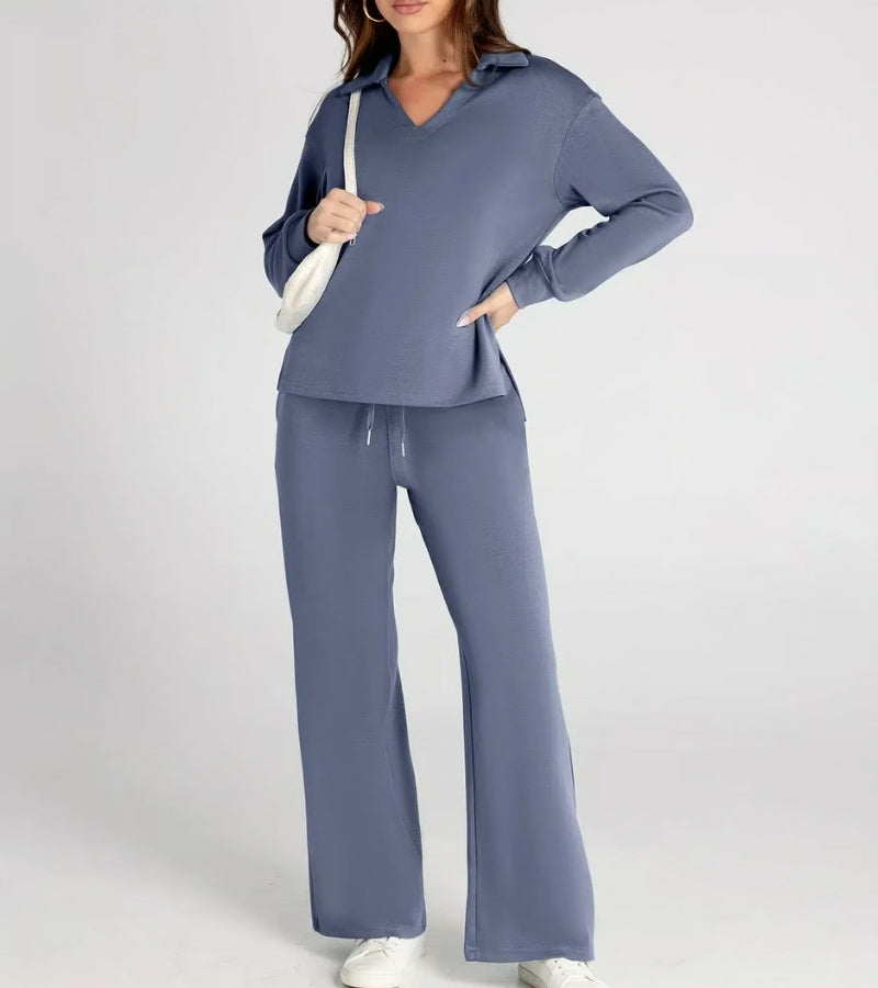 Lucia - Conjunto de dos piezas con pantalones acampanados
