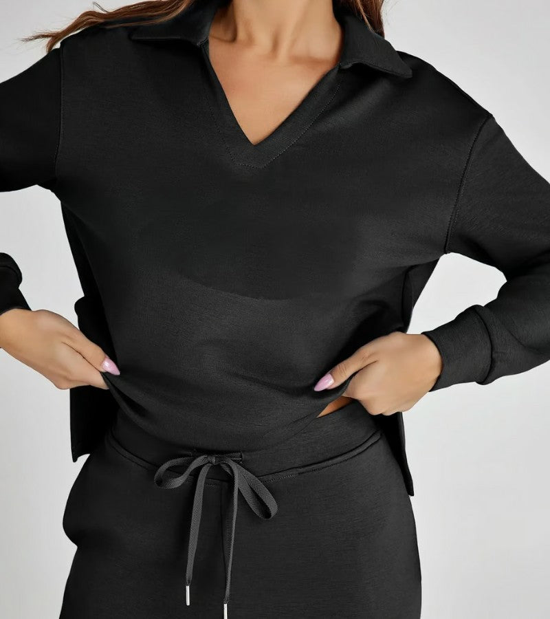 Lucia - Conjunto de dos piezas con pantalones acampanados