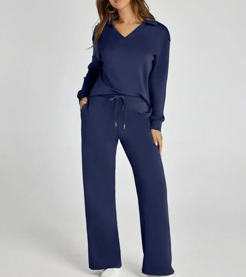Lucia - Conjunto de dos piezas con pantalones acampanados