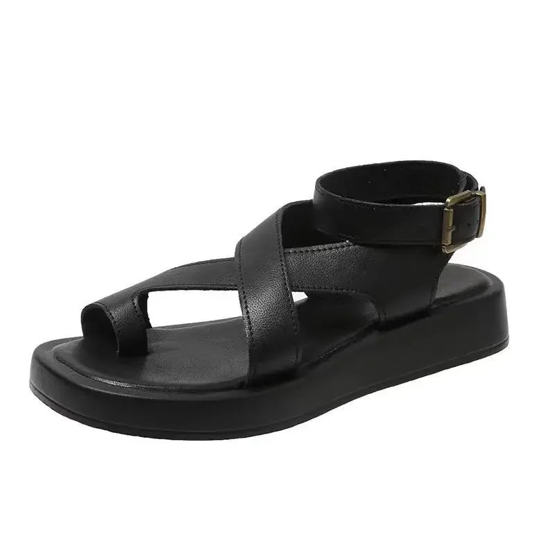 Aria - Sandalia Cruzada Negra