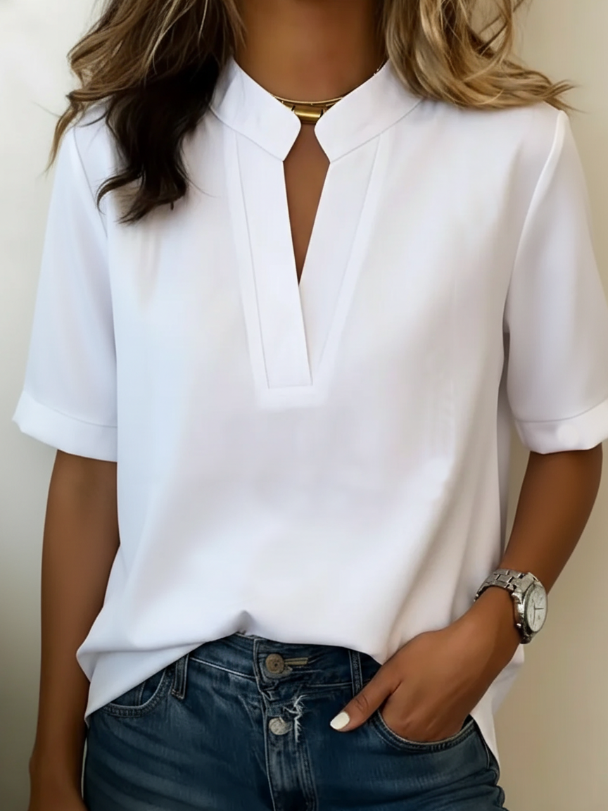 Clara - Blusa Elegante Cuello V
