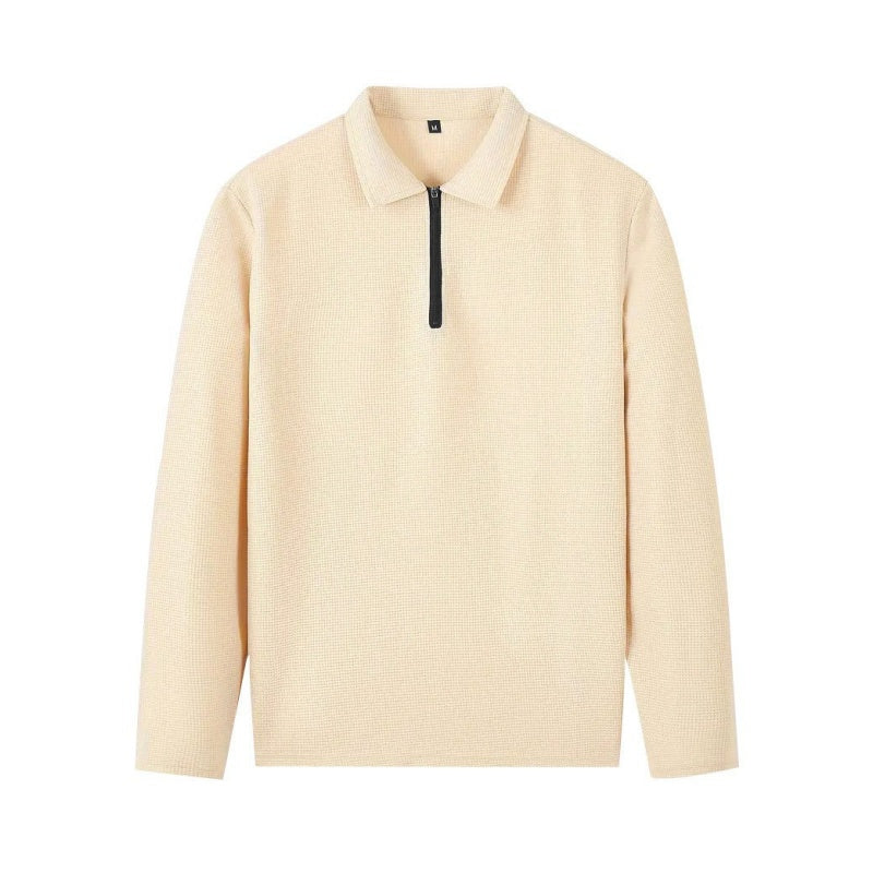 Conjunto para hombre: sudadera de punto gofrado y pantalón recto